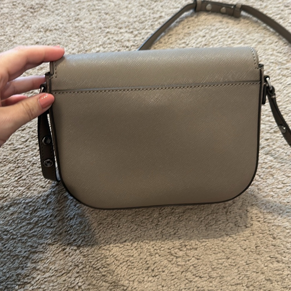 Tory Burch Metallic Taupe Crossbody Bag - Picture 8 of 10